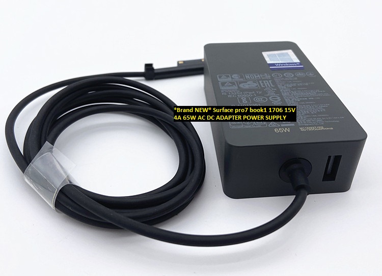 *Brand NEW*Surface 15V 4A 65W pro7 book1 1706 AC DC ADAPTER POWER SUPPLY